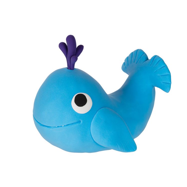 Мега набор легкого пластилина &quot;Большая игрушка. Китенок большой», голубой. 4 цв., Лео Играй — картинка 2