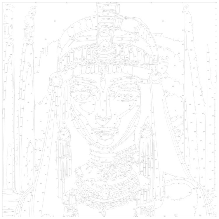 Картина по номерам «Клеопатра» — картинка 3