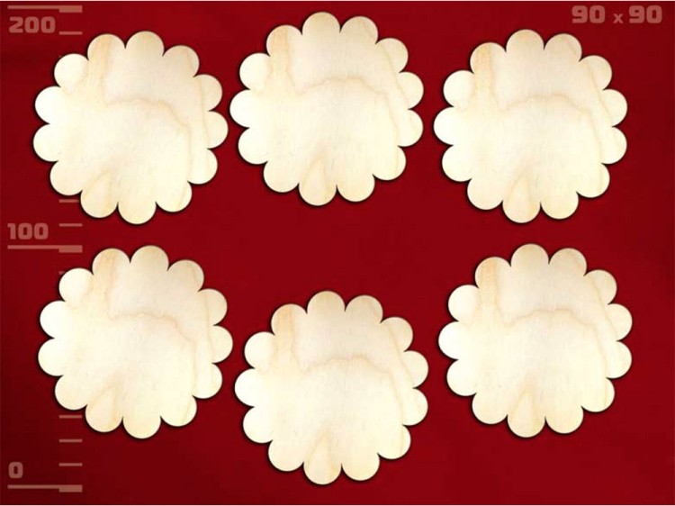 Деревянные заготовки для эбру - подставки под горячее Астра, Integra Art