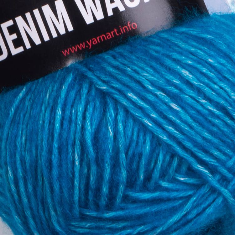 Пряжа YarnArt Denim Washed2 (911), темно-бирюзовый меланж, 5 шт. по 50 г — картинка 2