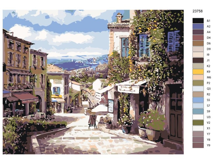 Картина по номерам «Городские улицы» — картинка 2