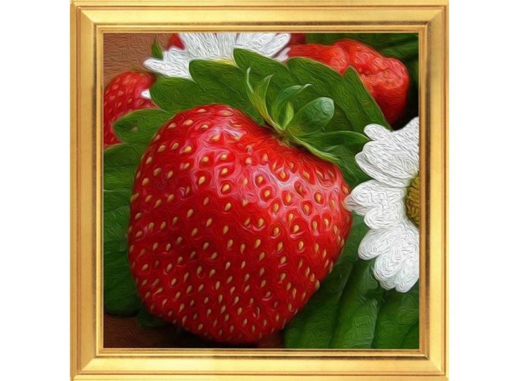 Мозаика из пайеток «Клубника» — картинка 2