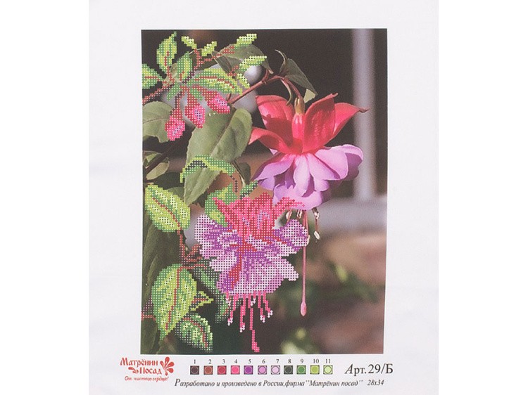 Набор вышивки бисером «Фуксия» — картинка 2