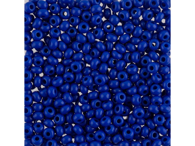 Бисер Чехия круглый 311-19001 1,7 мм 13/0, 50 г, цвет: 33050 ярко-синий