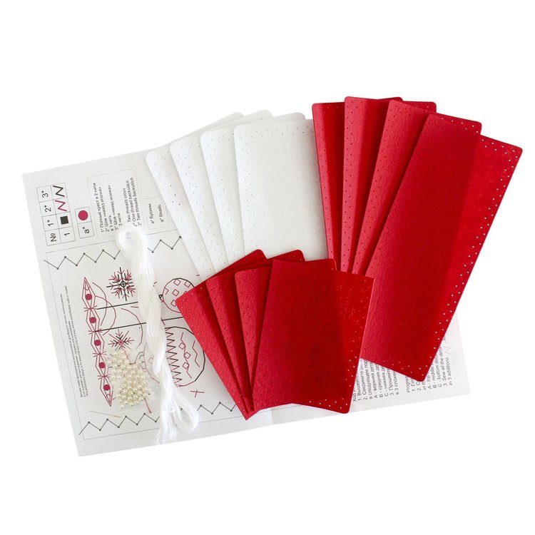 Набор для вышивания «Новогодние узоры. Набор для сортировки приборов. 4 шт.» — картинка 5