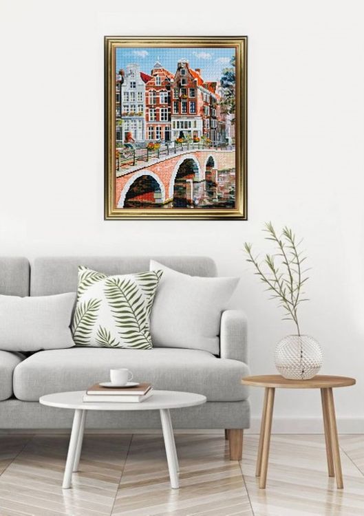 Алмазная вышивка «Императорский канал в Амстрердаме» — картинка 6