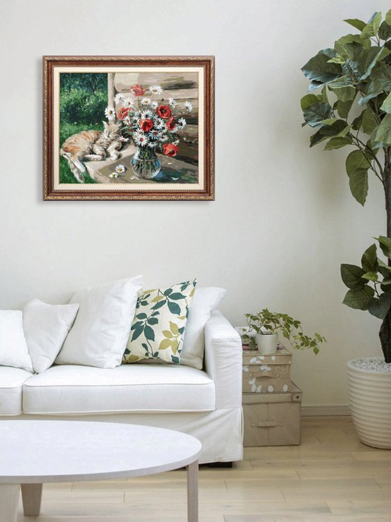 Картина по номерам «Дачная жизнь кота Василия» — картинка 7