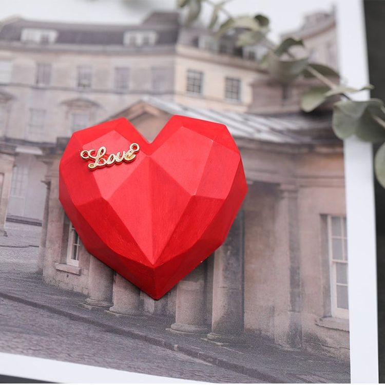 Силиконовый молд Epoxy Master абстрактное сердце, 9х9 см — картинка 5