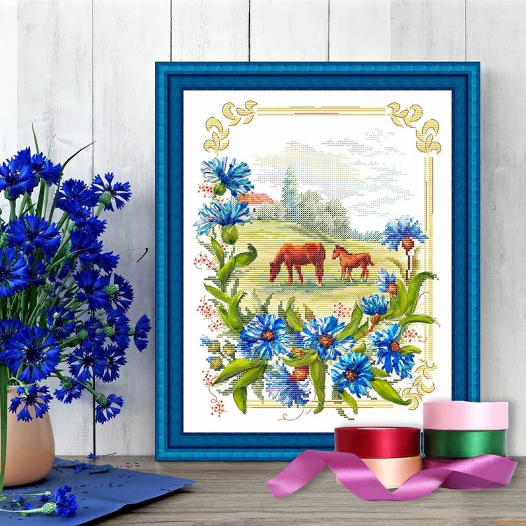 Набор для вышивания «Родные просторы. Васильки» — картинка 10