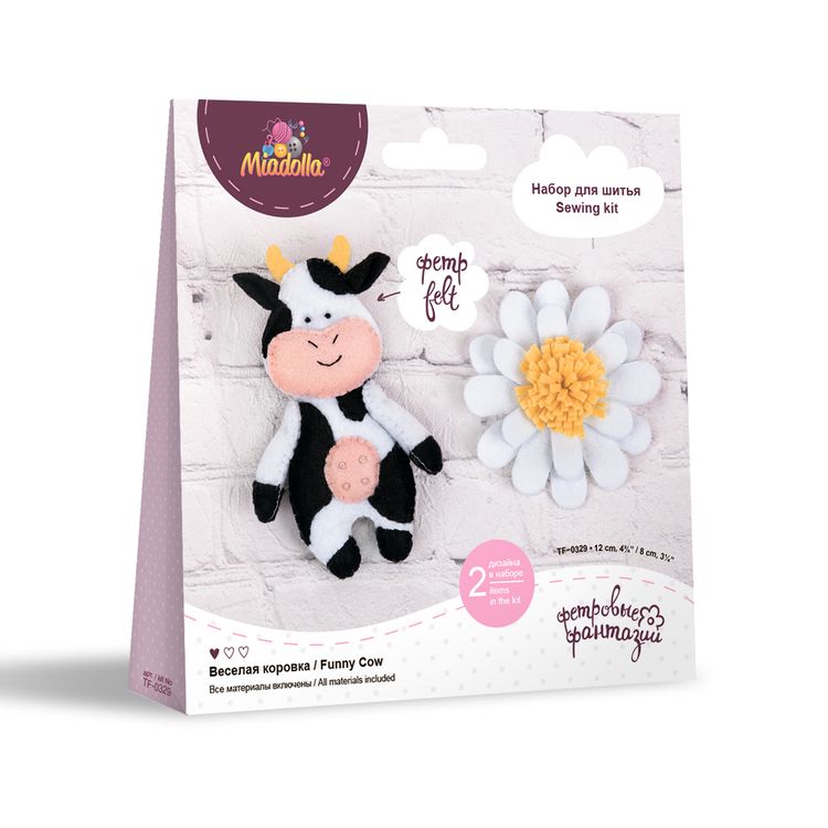 Набор для шитья «Веселая коровка» — картинка 3