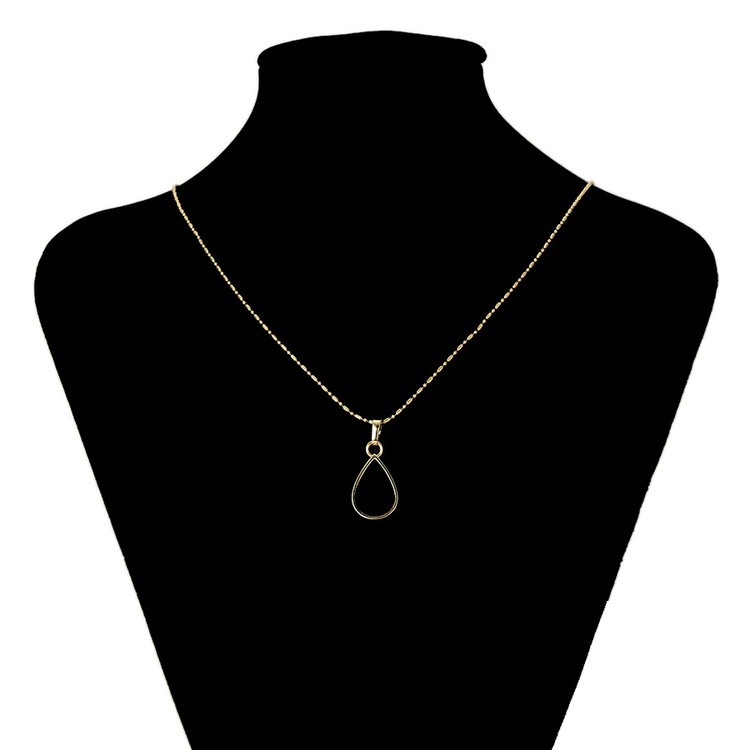 Металлический молд для кулона капля, цвет: золото, 1 шт. — картинка 4