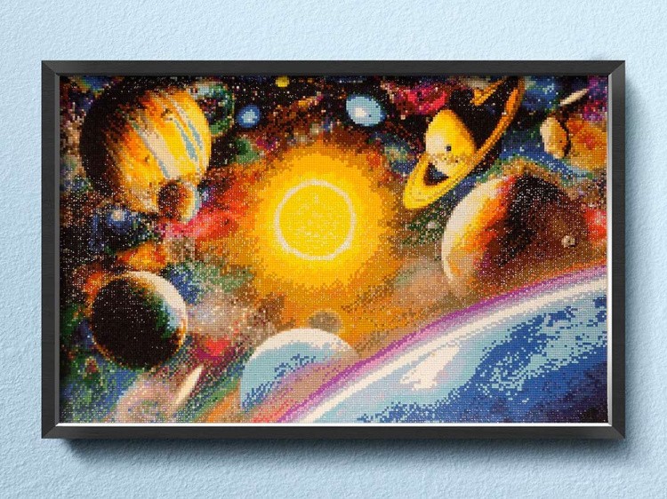 Алмазная вышивка «Красочная вселенная» — картинка 2