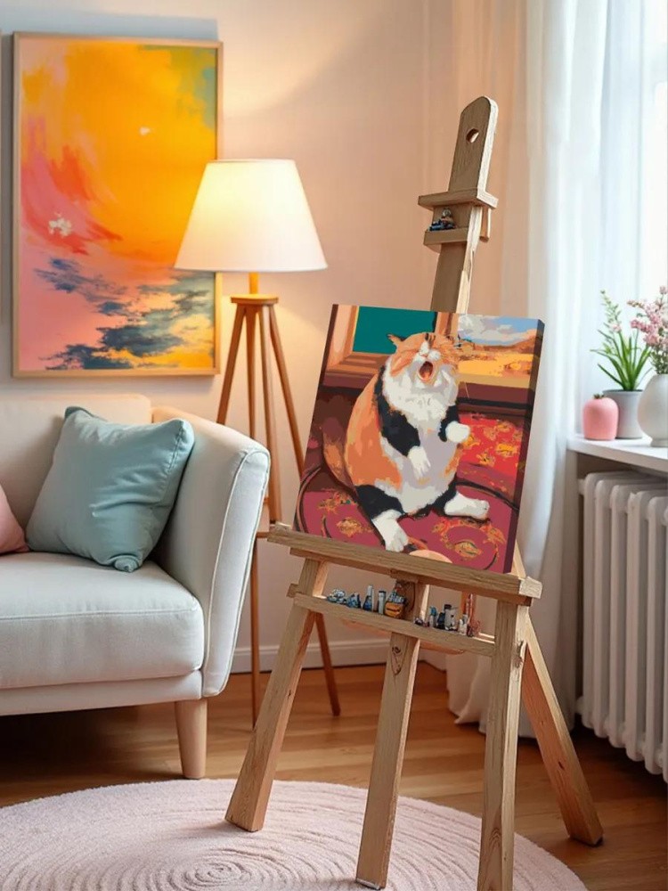 Картина по номерам «Котик расстроился» — картинка 10