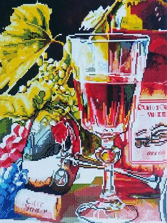 Алмазная вышивка «Виноградное вино»