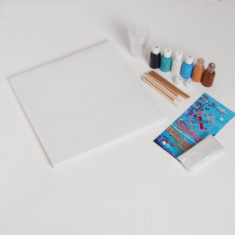 Набор для рисования жидким акрилом Флюид Арт «Абстракция» — картинка 2