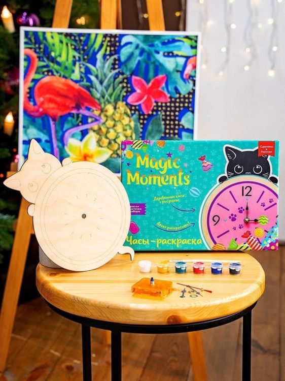 Часы-раскраска «Котик» — картинка 3