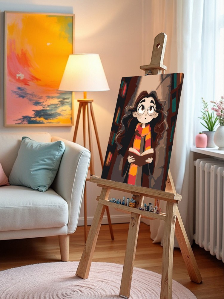 Картина по номерам Гарри Поттер Гермиона в Хогвартсе арт — картинка 10