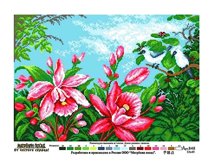 Рисунок на ткани «Магия нежности» — картинка 2