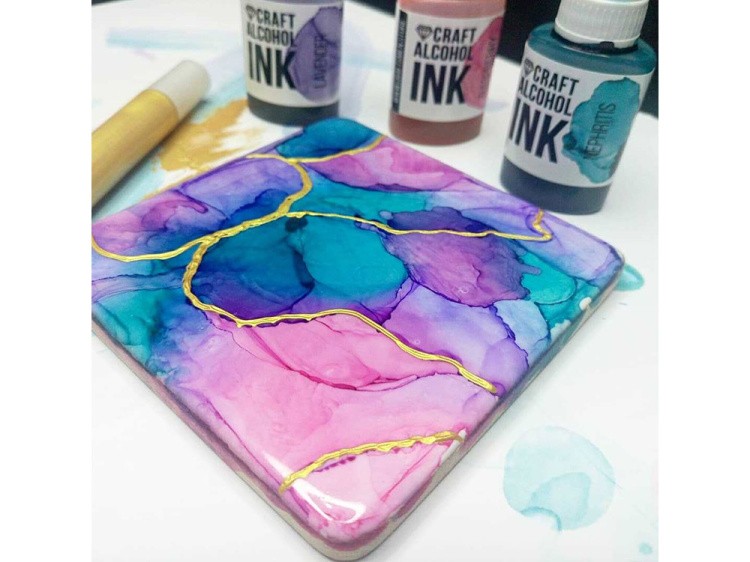 Алкогольные чернила белые (White Mixativ) 20 мл, Craft Alcohol INK — картинка 2