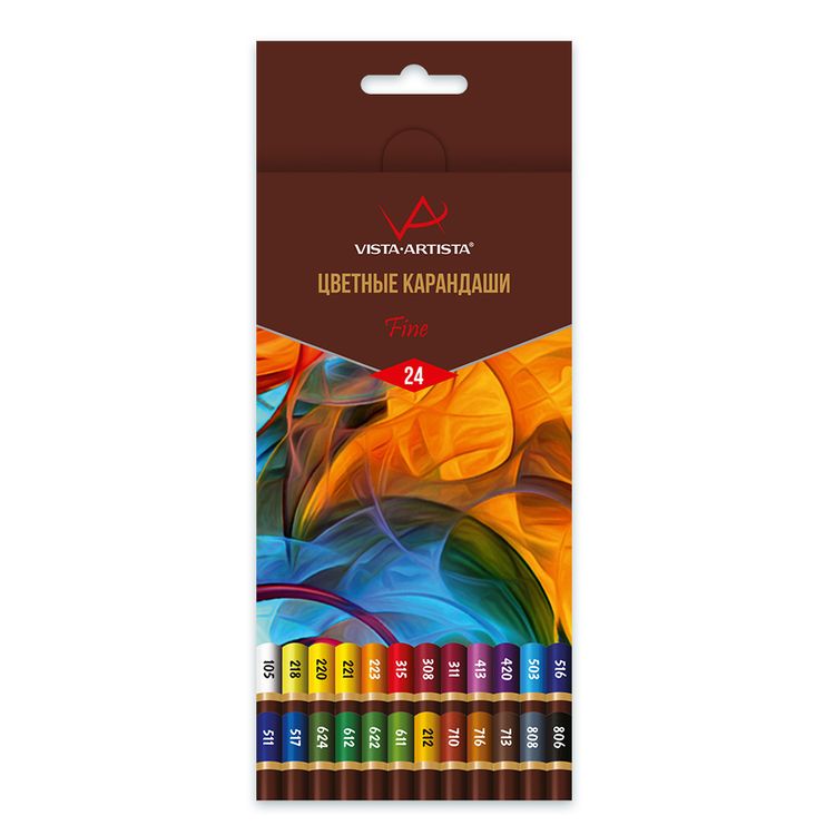  Набор цветных карандашей Vista-Artista Fine, 24 цвета