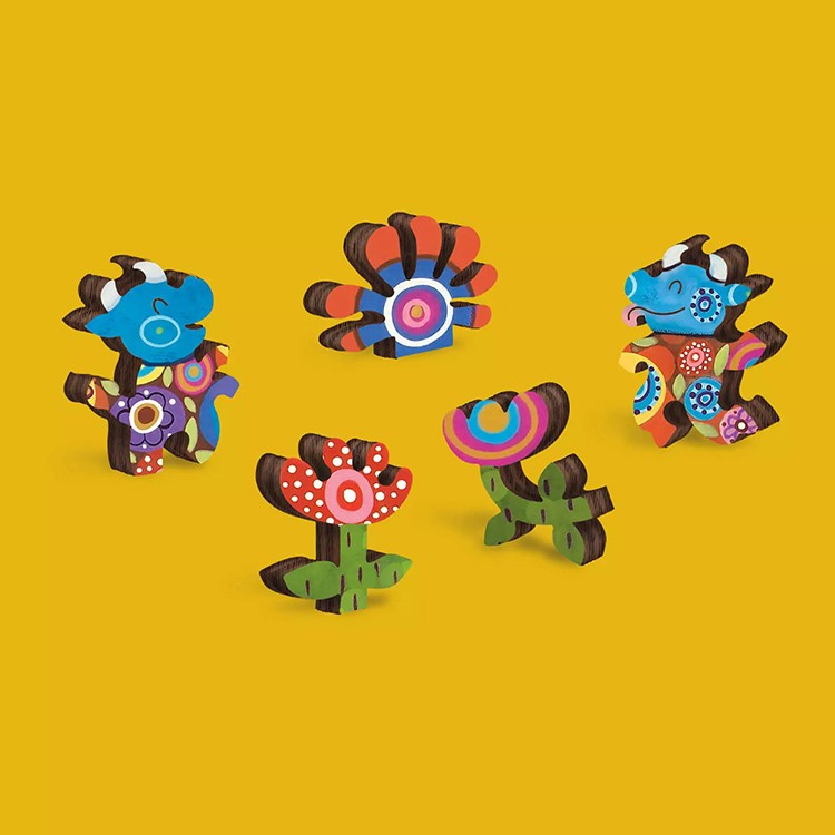 Деревянные пазлы DAVICI «Радужная корова» — картинка 4