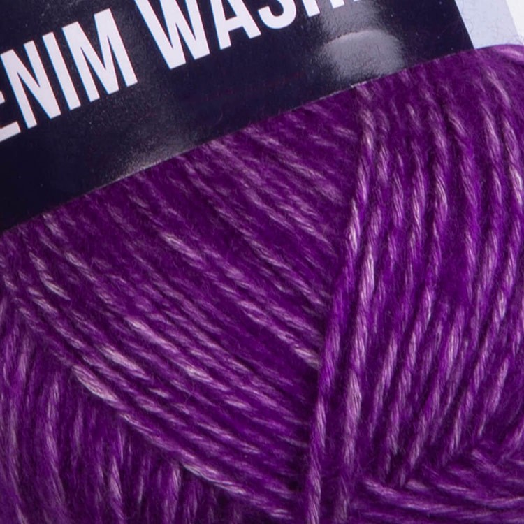 Пряжа YarnArt Denim Washed2 (Деним вошд 2) (921), меланж фиолетовый, 5 шт. по 50 г — картинка 2