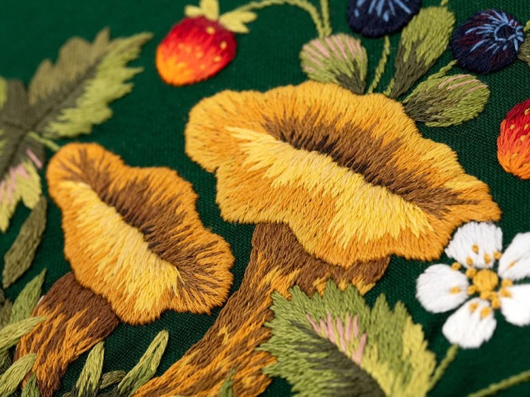 Набор для вышивания «Грибы. Лисички» — картинка 3