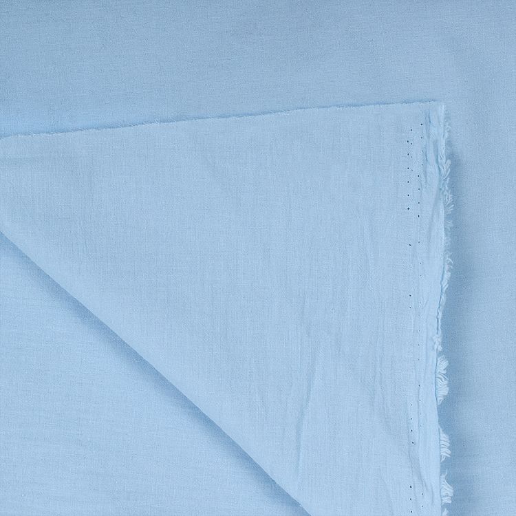 Ткань Хлопок крэш, 5 м х 150 см, 90 г/м², цвет: светло-голубой, TBY — картинка 5