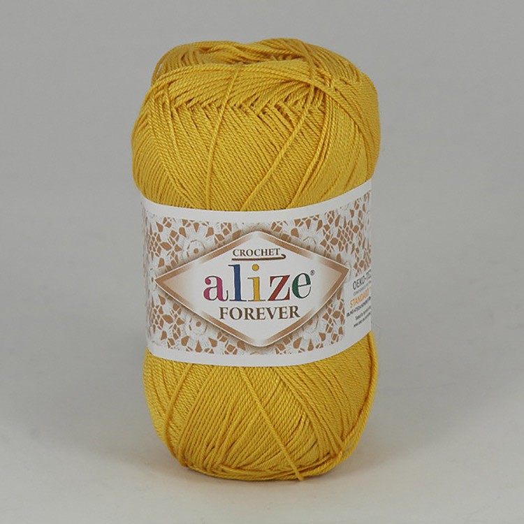 Пряжа ALIZE FOREVER (488), канарейка, 5 шт. по 50 г — картинка 2