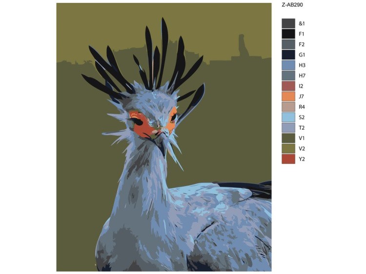 Картина по номерам «Диковинная птица» — картинка 2