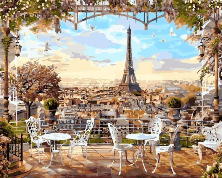 Картина по номерам «Парижская терраса»