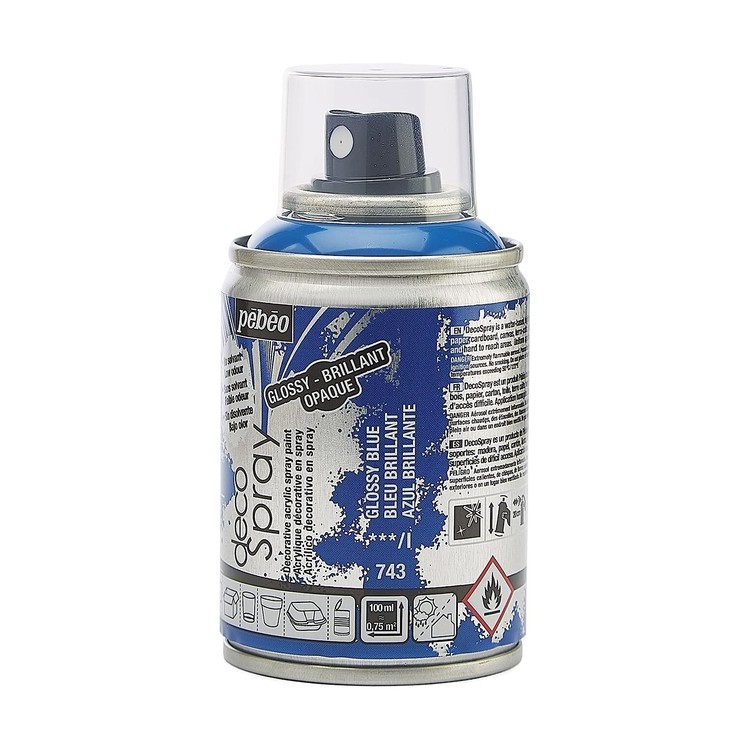 Краска на водной основе decoSpray, 093743 Синий глянцевый — картинка 3