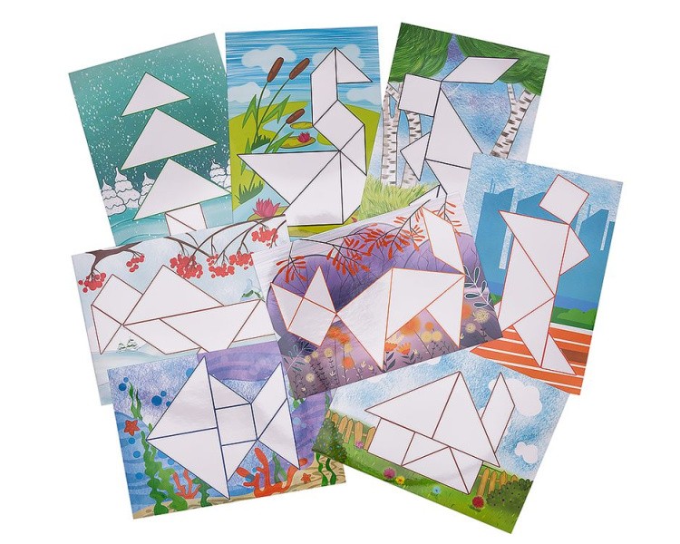 Настольная игра Танграм с набором карточек «Кроха» — картинка 3