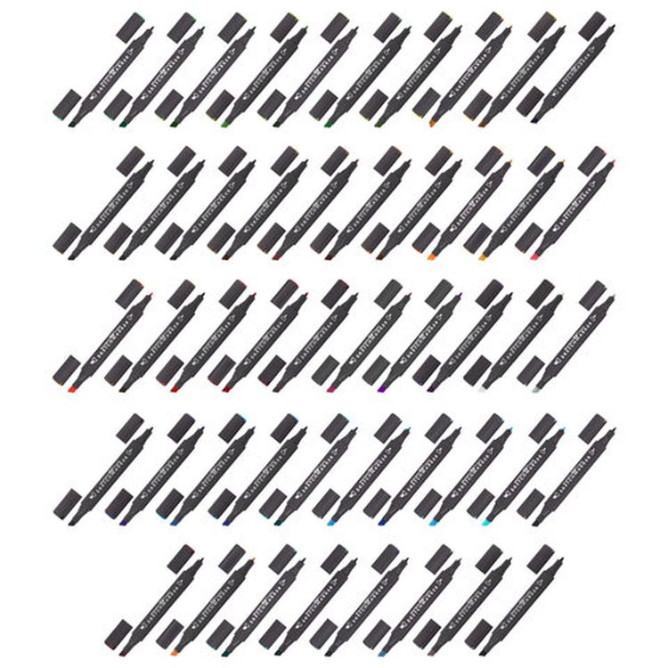 Маркеры для скетчинга двусторонние BRAUBERG ART CLASSIC, цвет: набор 48 цв — картинка 9