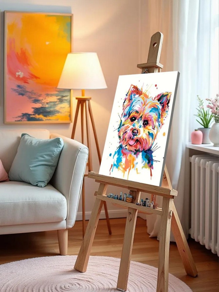 Картина по номерам «Радужная собака» — картинка 10