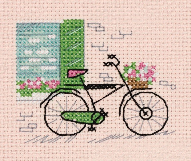 Набор для вышивания «Зарисовки. Велосипед»