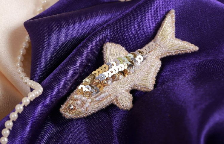 Набор для вышивания «Брошь. Золотая рыбка» — картинка 2