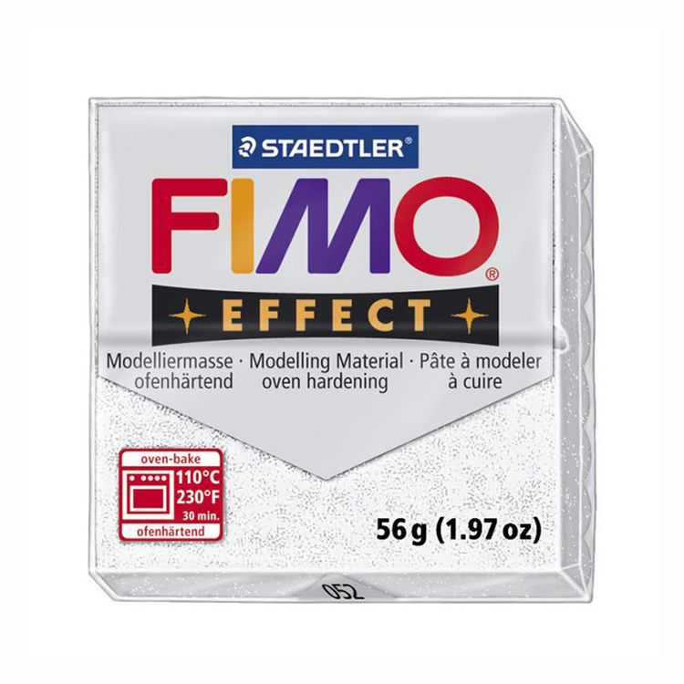 Полимерная глина FIMO Effect, цвет: белый металлик, 57 г