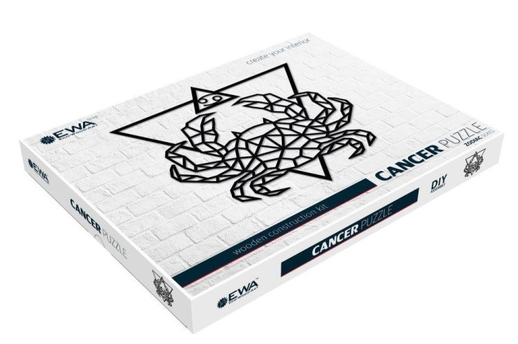 Деревянный интерьерный пазл, панно «Рак», EWA Design — картинка 2