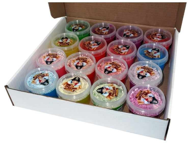 Слайм Прихлоп пират Шоу Бокс 16 шт по 90 гр
— картинка 2