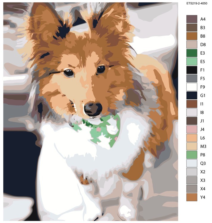 Картина по номерам «Милый пес» — картинка 2