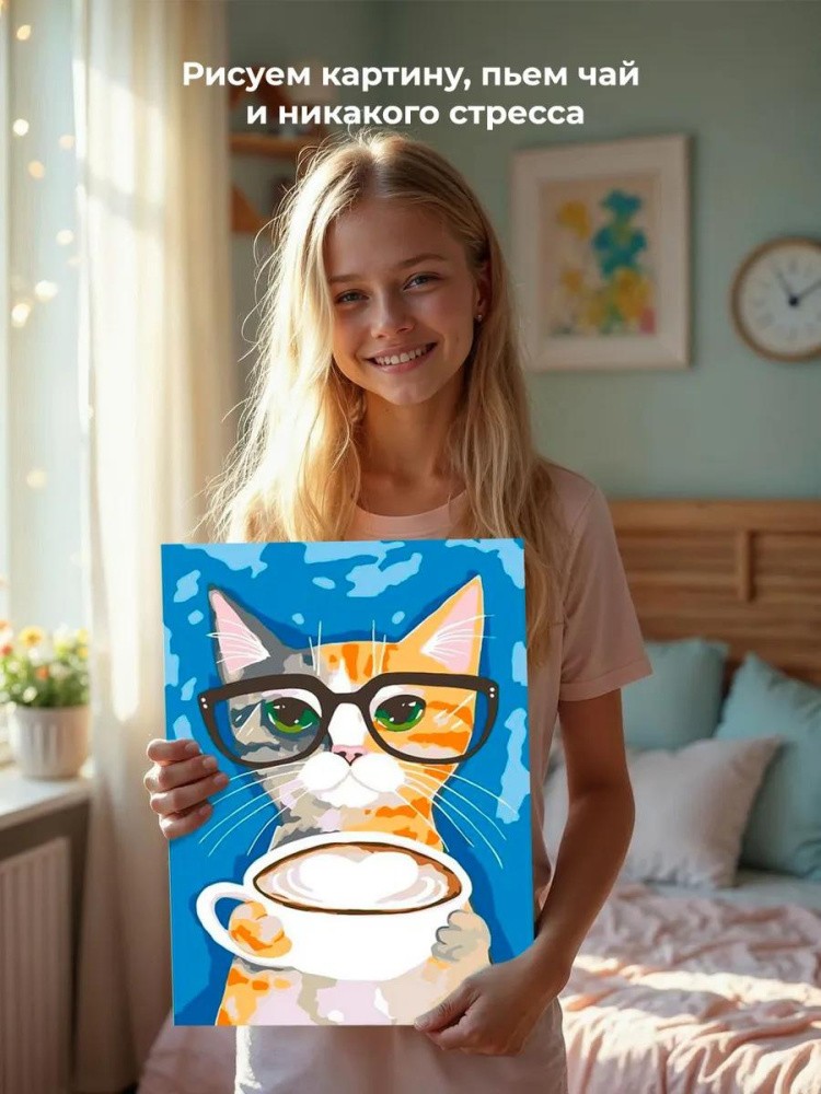 Картина по номерам «Капучино» — картинка 6