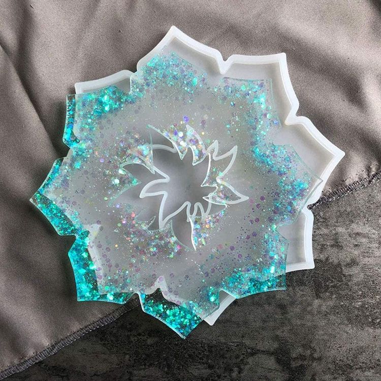 Силиконовый молд - Коастер цветок, 20 см — картинка 3