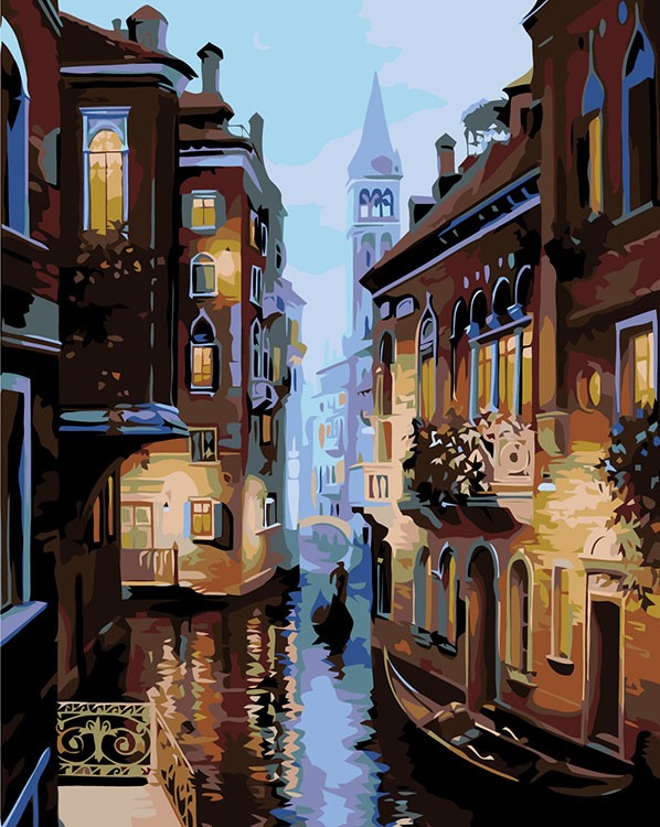 Картина по номерам «Венеция вечером»