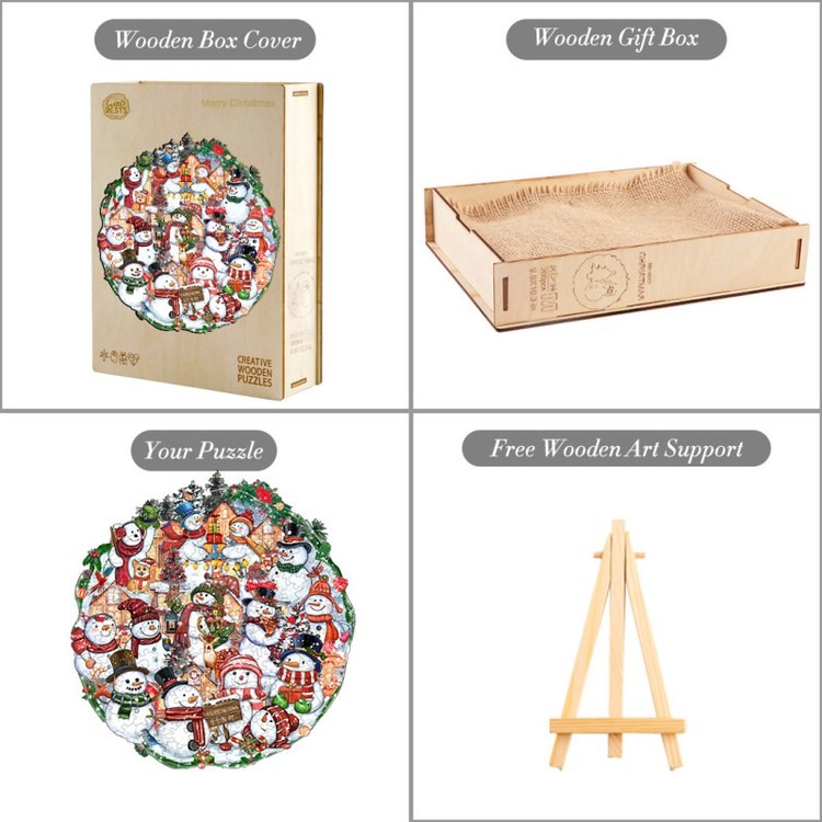 Деревянные пазлы «Счастливого Рождества L», Woodbests — картинка 5