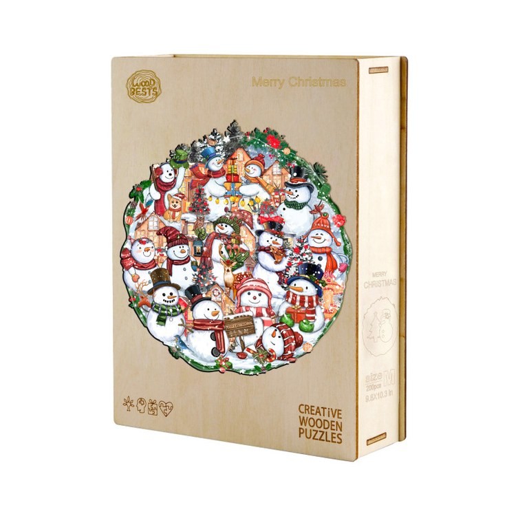 Деревянные пазлы «Счастливого Рождества S», Woodbests — картинка 4
