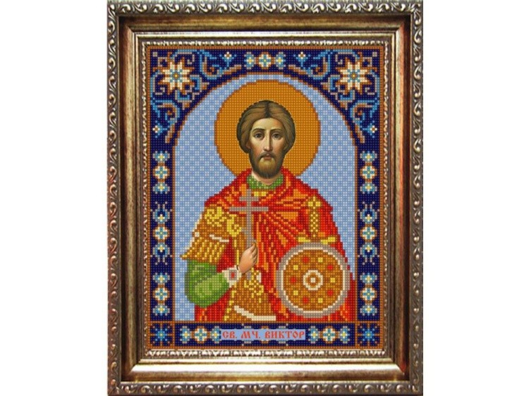 Рисунок на ткани «Св.Виктор»