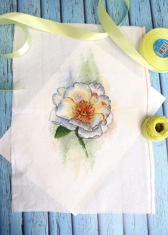 Набор для вышивания «Белый пион» — картинка 2