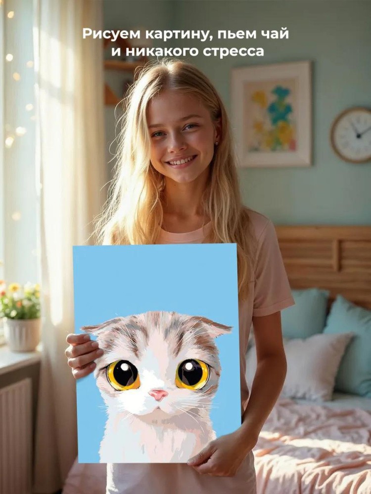 Картина по номерам «Котенок Дымка» — картинка 7