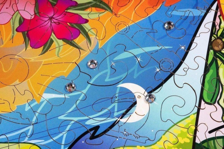 Деревянный пазл Wood Trick «Лабрадор-Серфингист» — картинка 3